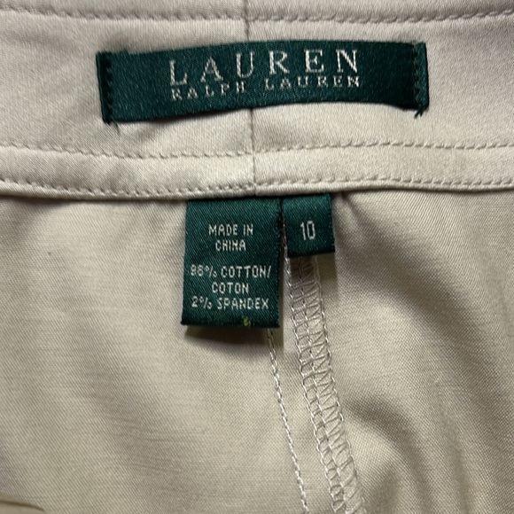 Ralph Lauren Khaki Gold Toggle Skirt Cream - Picture 4 of 6